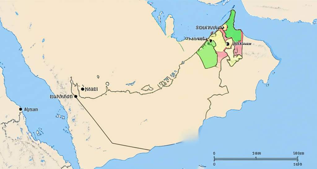 خريطة الإمارات